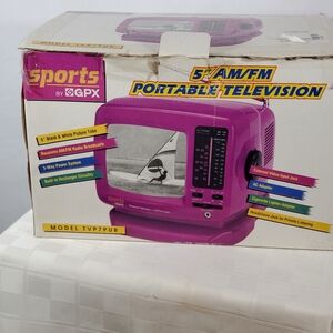 1998 Sports By GPX 5" AM FM Portable TV